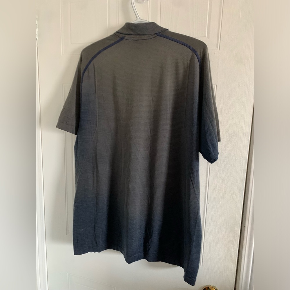 Lululemon Metal Vent Polo Gradient Blue Grey Colourway Size Large - Picture 2 of 3
